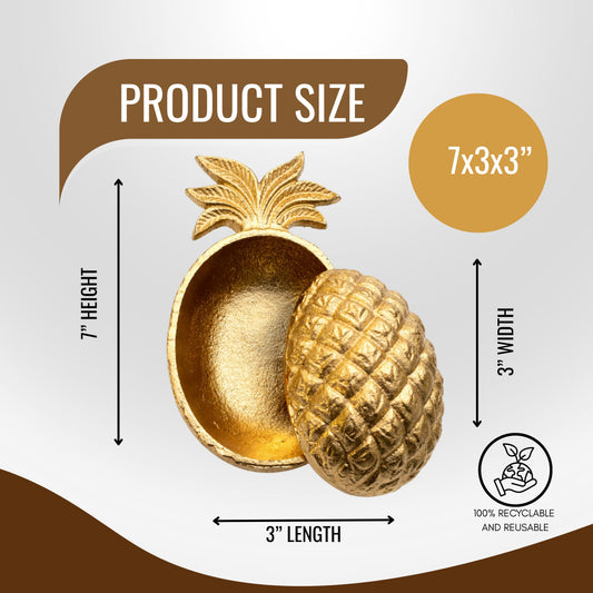 Golden Pineapple Dual-Wick Candle Holder