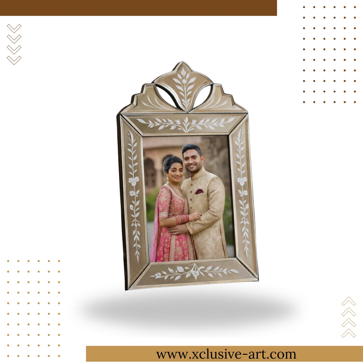 Xclusive Table Photo Frame Golden